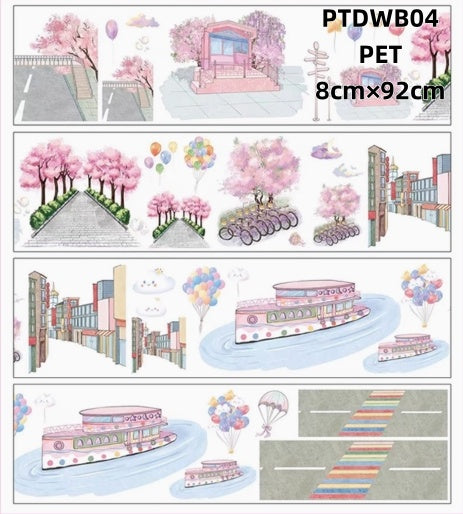 Da Wang B ( Falls ,landscaping , gloriette , conch ,coconut tree ,plum blossom ) 11 Styles LOOPS
