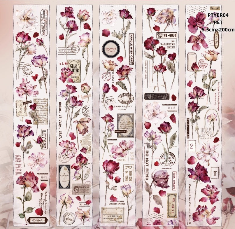 Yi Er Wen Chuang 8(Flower ,Rose ,Four leaf clover,Purple rose) Styles LOOPS