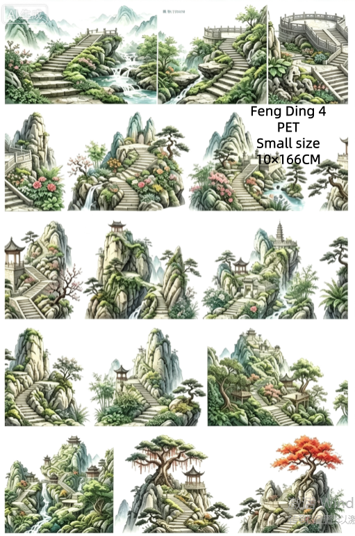 Limited Edition《Zhai Mao Ju 》Peak and Landscape and idyll (Loop)