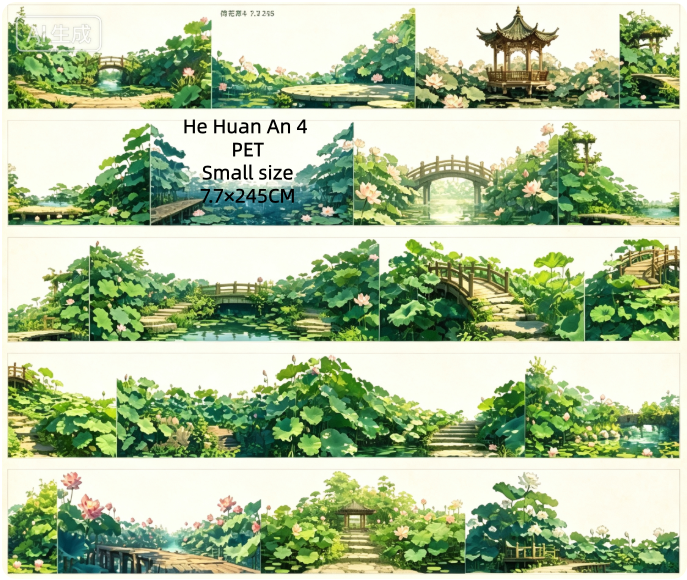 Limited Edition《Zhai Mao Ju 》Lotus,Lotus pond (Loop)