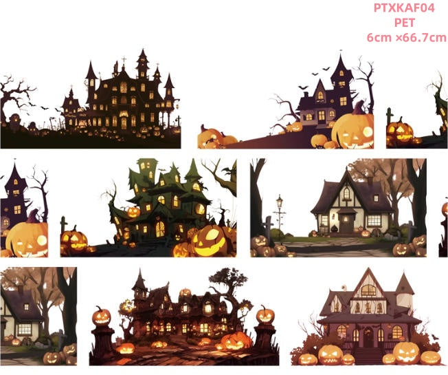 Xiao Ke Ai F1 ( Halloween, jack o'lantern ,pimpkin lamp ,Pimpkin house ) 4 Styles LOOPS
