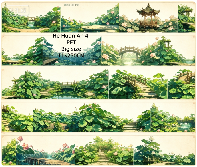 Limited Edition《Zhai Mao Ju 》Lotus,Lotus pond (Loop)