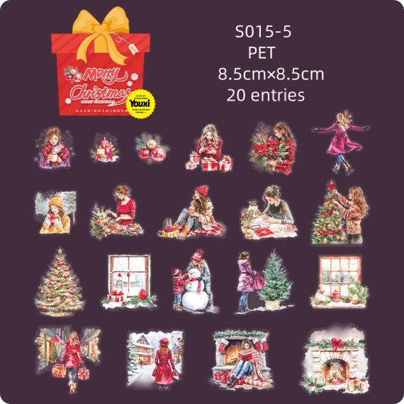 S015-Have a niace day Sticker ( Spend Christmas together ) 6 Styles