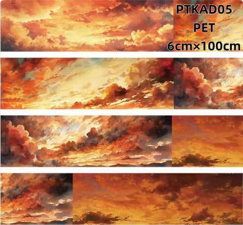 Xiao Ke Ai D ( The sky of the burning clouds , Morning or evening glow,Transparent ) 9 Styles LOOPS