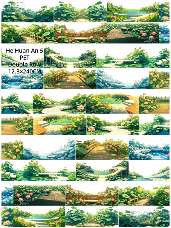 Limited Edition《Zhai Mao Ju 》Lotus,Lotus pond (Loop)
