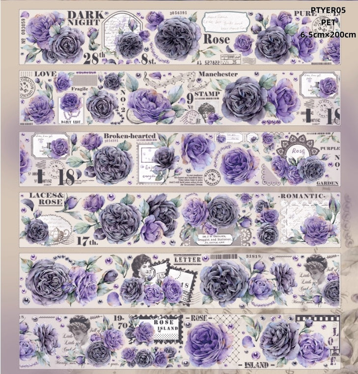 Yi Er Wen Chuang 8(Flower ,Rose ,Four leaf clover,Purple rose) Styles LOOPS