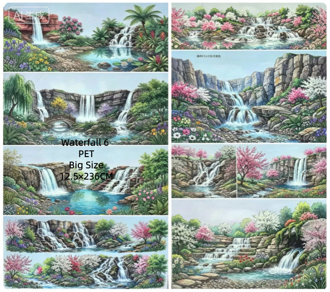 Limited Edition《Zhai Mao Ju 》Waterfall ,Journey of wanderlust and Ancient style pond (Loop)