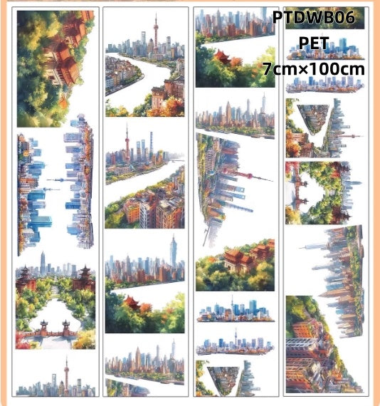 Da Wang B ( Falls ,landscaping , gloriette , conch ,coconut tree ,plum blossom ) 11 Styles LOOPS