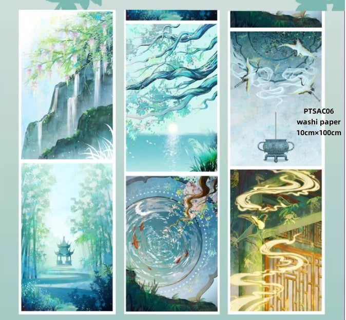 Shi An Jia C(Terraced fields ,Country ,Rape flower ,Mountain and flower water ,Field animals ,earthworm,tortoise,butterfly,frog) 8 Styles LOOPS