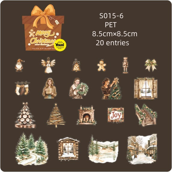S015-Have a niace day Sticker ( Spend Christmas together ) 6 Styles