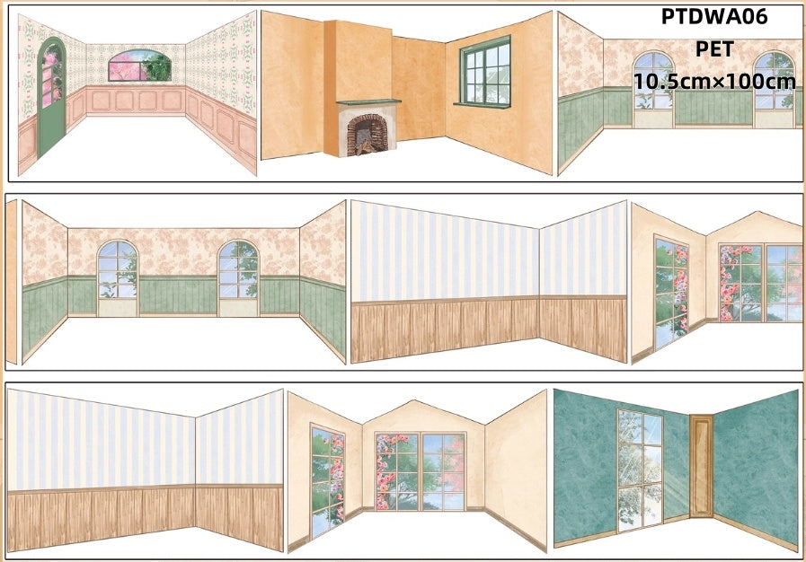 Da Wang A ( Pavement , Ground of light and shadow ,Ancient style ang modern style interior background, carpet ) 6 Styles