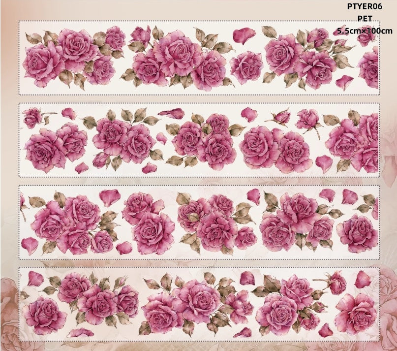 Yi Er Wen Chuang 8(Flower ,Rose ,Four leaf clover,Purple rose) Styles LOOPS