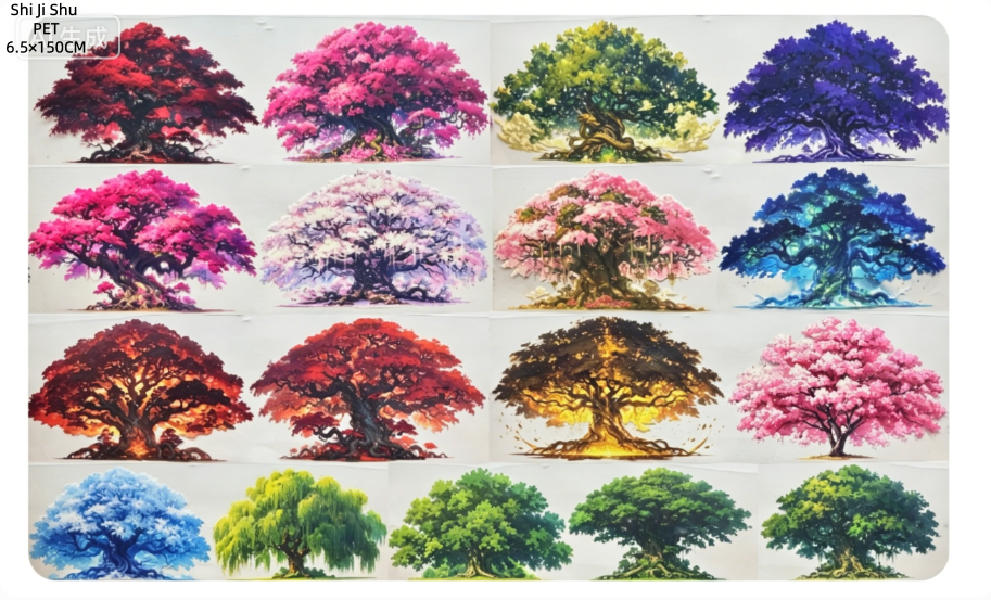 Limited Edition《Zhai Mao Ju 》Tree and flower bed ,flowe gardon ( Loop )