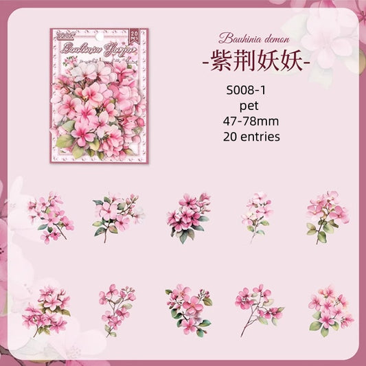 S008-Flowers Are In Good Place Sticker 6 Styles