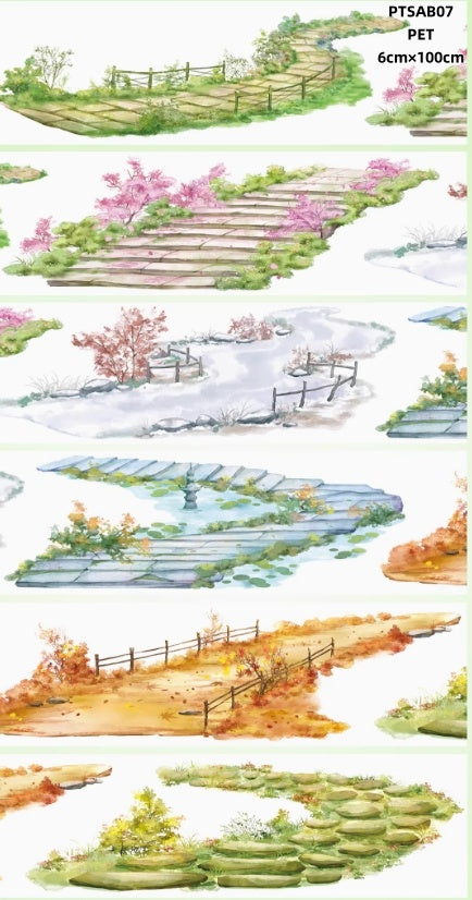 Shi An Jia B(Tree,Withered tree,Steps ,Four seasons tree ,Rockery,lavender ) 10 Styles LOOPS