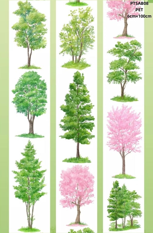 Shi An Jia B(Tree,Withered tree,Steps ,Four seasons tree ,Rockery,lavender ) 10 Styles LOOPS