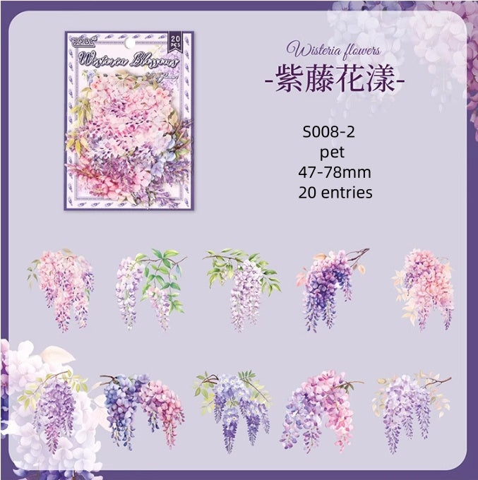 S008-Flowers Are In Good Place Sticker 6 Styles