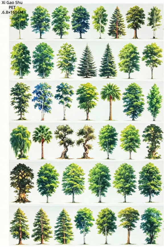 Limited Edition《Zhai Mao Ju 》Tree and flower bed ,flowe gardon ( Loop )