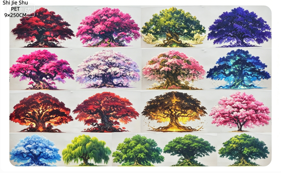 Limited Edition《Zhai Mao Ju 》Tree and flower bed ,flowe gardon ( Loop )