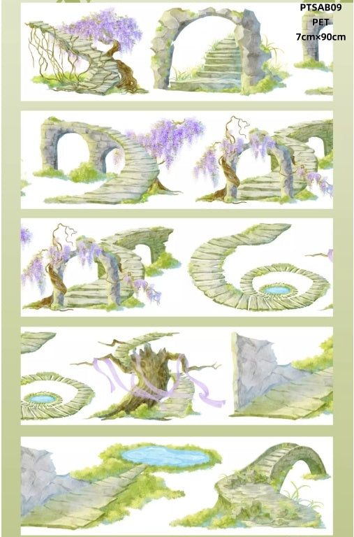 Shi An Jia B(Tree,Withered tree,Steps ,Four seasons tree ,Rockery,lavender ) 10 Styles LOOPS