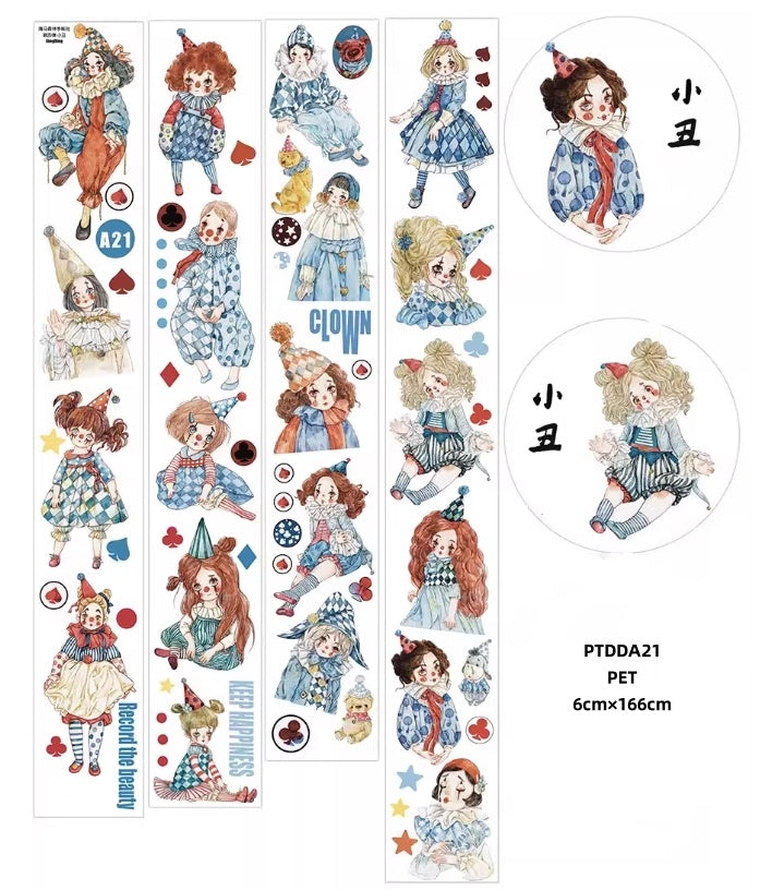 Ding Ding A1 ( chacater , sister ,girls ,clown , pear flower ) 12 Styles LOOPS