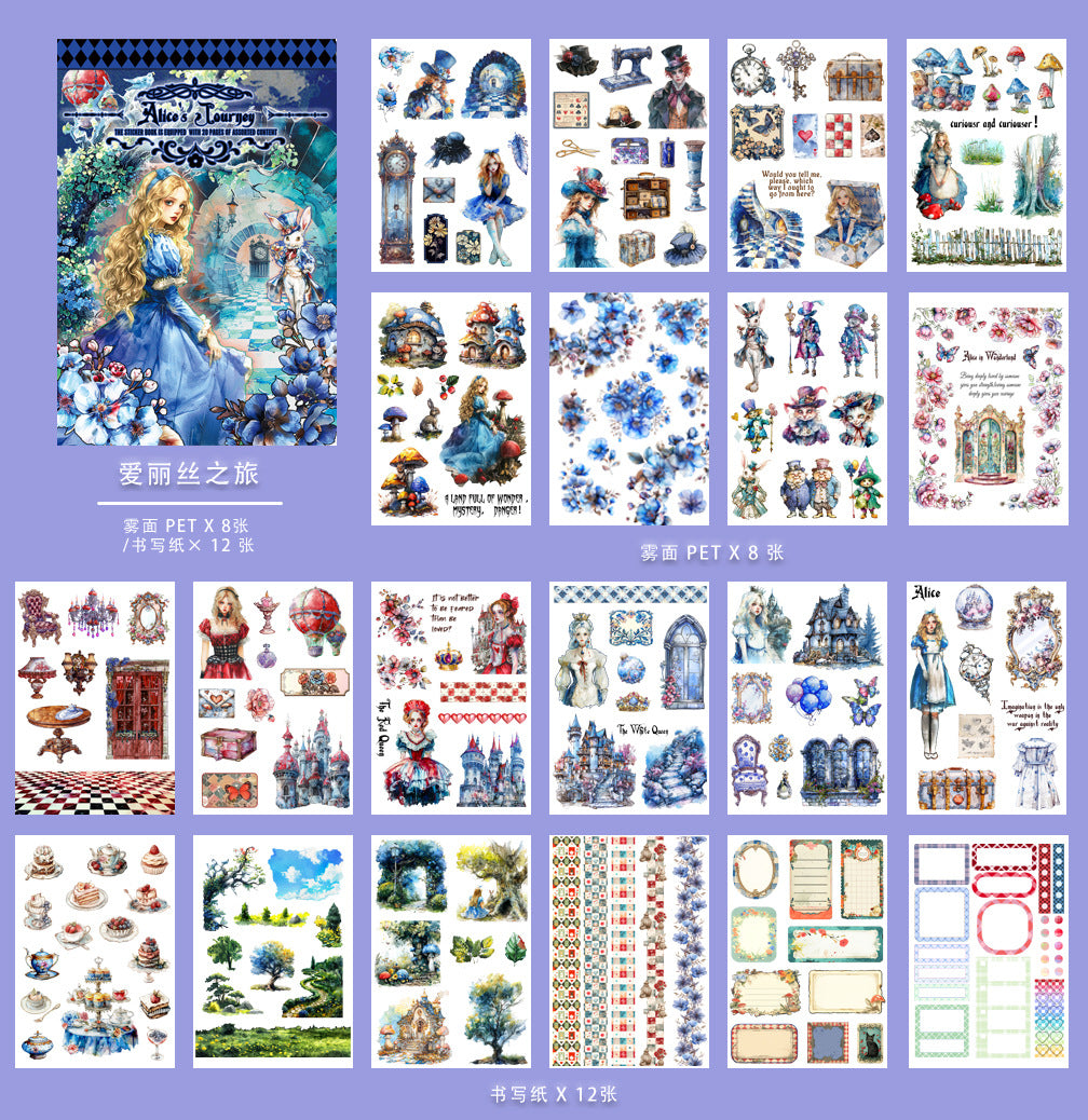 ST-B-12New PET precut-Vintage sticker book--01