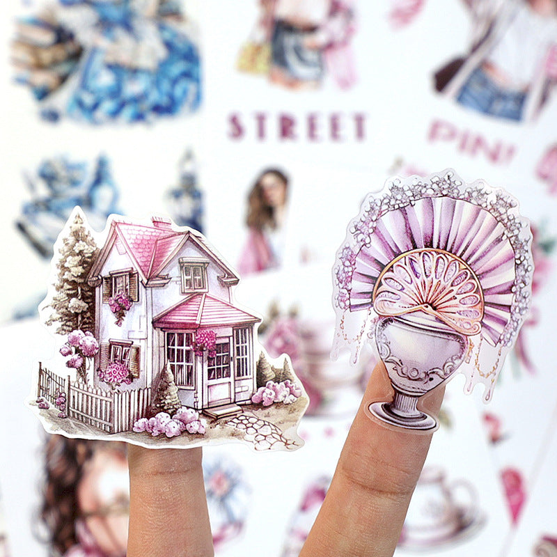 ST-B-12New PET precut-Vintage sticker book--01