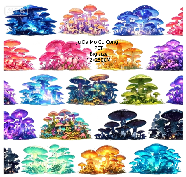Limited Edition《Zhai Mao Ju 》Mushroom forest ,Giant mushroom clusters (Loop)