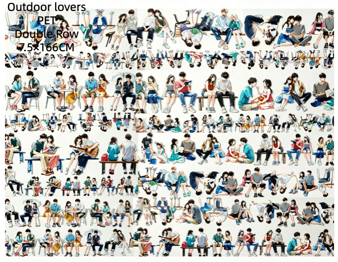Limited Edition《Zhai Mao Ju 》Modern figures ,Boy and Girl ( Loop )