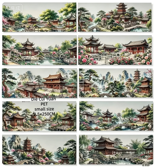Limited Edition《Zhai Mao Ju 》Scenic countryside ang Benches under the trees (Loop)