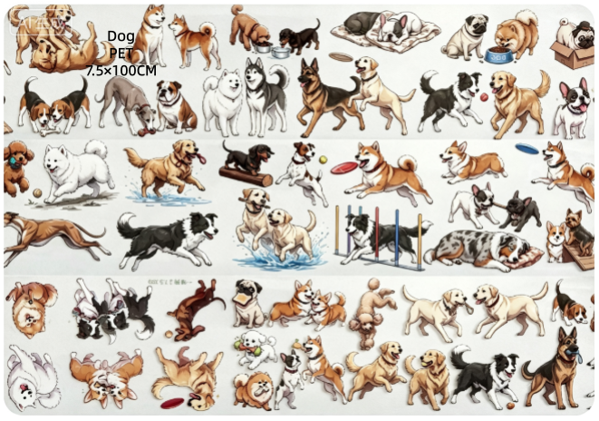 Limited Edition《Zhai Mao Ju 》Dog and Cat (Loop)