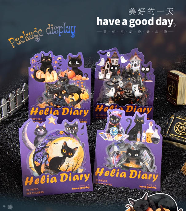S017-Helia Diary Sticker 4 Styles